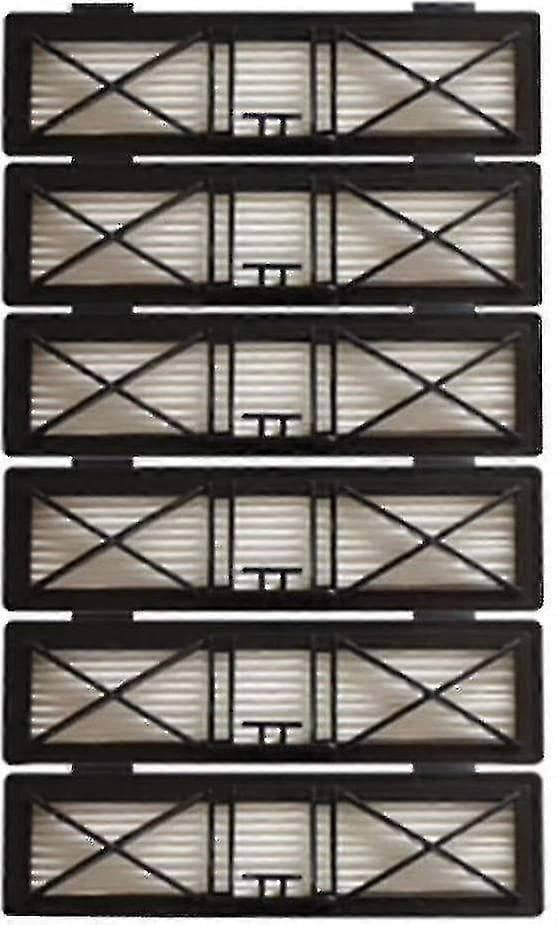6-pak Hepa-filter til Neato Botvac D7 D3 D4 D5 D6 D70 D75 D80 D85 - Kompatibel med Neato Botvac 75e 80-filtre