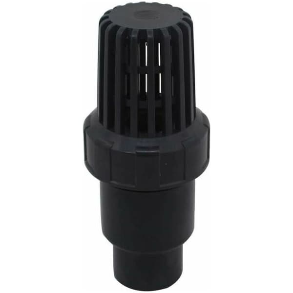 Bottenventil, backventil med kulsug, 25, 32, 40 mm, backventil, backsil för PVC-poolpump (32 mm inner