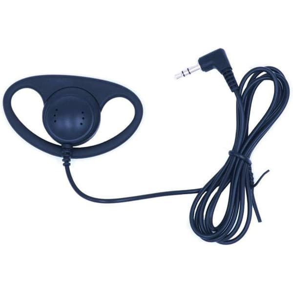 Mono Høretelefon - 1 Enhed - Sort - 3.5mm Guldbelagt Stik - Simultantolkning - Konference