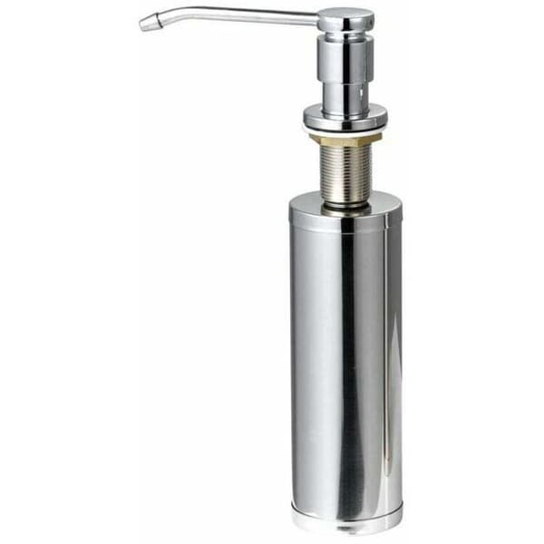 Diskho flytande dispenser, diskho tvåldispenser med 325 ml tvålflaska, rostfritt stål