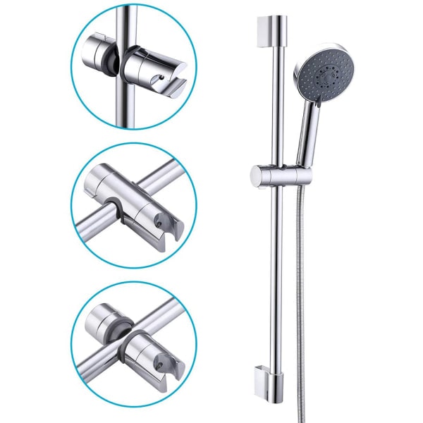 2 stk Dusjstang Glide Baderom Dusj Dusjhodeholder Brakett 2 stk
