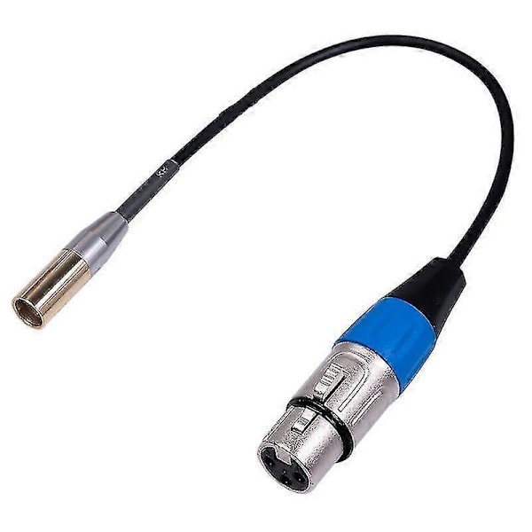Rexlis 1ft Mini Xlr Til Xlr Fe Adapterkabel, 3-pinners Mini Xlr Til Xlr Videokabel, For Bmpcc xh