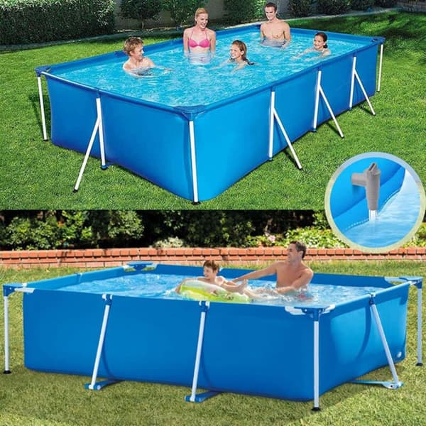 2-delt Intex Poolventilfitting, 32/38mm Poolafspærringsventilsæt, PVC Slange 32mm, Poolvedligeholdelsestilbehør