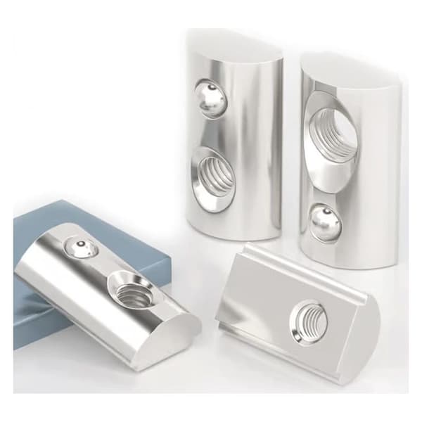50 stycken glidande M3, serie 20 glidmuttrar, hammarmutter T-mutter för extruderad slitsad aluminiumprofilskena (EU20&M3).