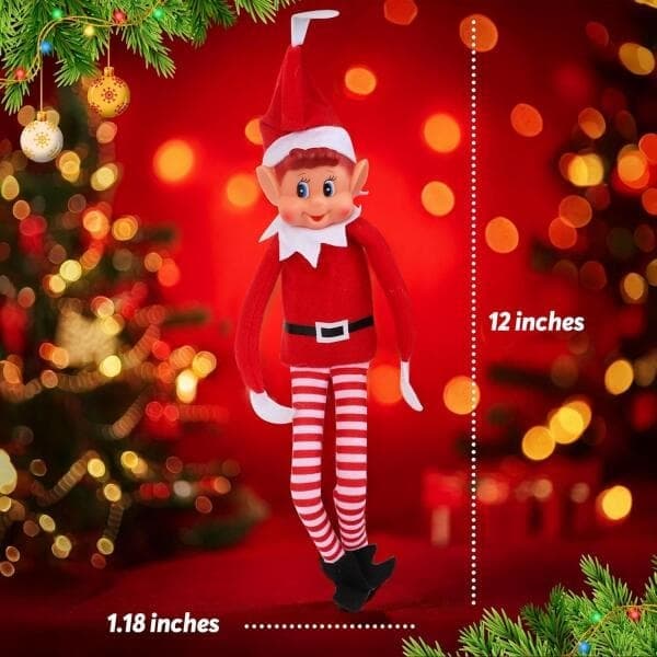 Elves Behavin Bad Christmas Festival Smiley Face Elf Pehmolelu