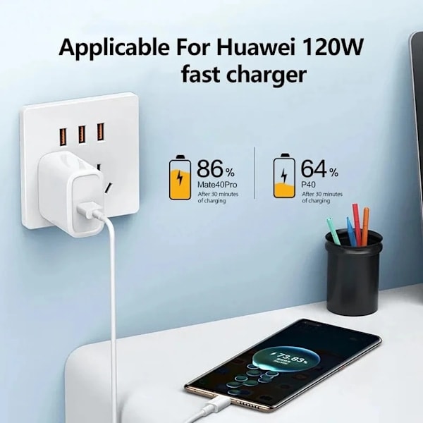 USB Type C Kabel 10A Hurtig Opladning Ledning Mobiltelefon USB Linje til iPhone 15 Xiaomi Redmi Samsung Poco f5 USB C Datakabel Ledning 10A til Type C