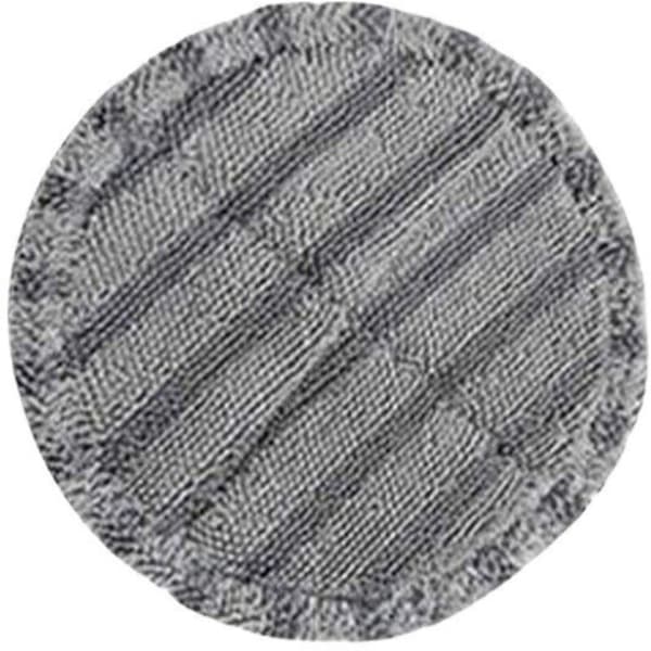 Erstatningsmoppepute i mikrofiber for elektrisk mopp (grå, 4 stk. til Dyson V7 V8 V10 V11-modeller, egnet for utskifting av moppepute med 16 cm diameter)