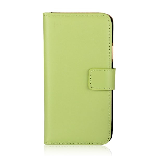 Samsung S20 FE - Ægte Læder Wallet Case Green
