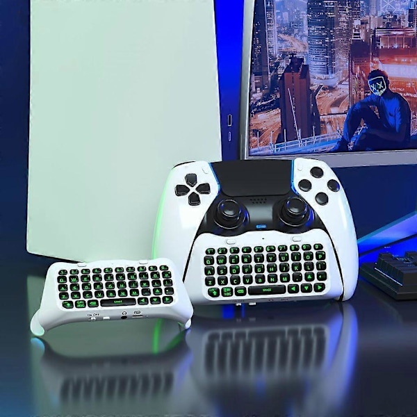 Tastatur til Playstation5 Edge Controller Trådløs Chatpad til PS5 Edge Chatpad White