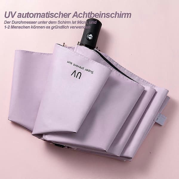 Vindtätt paraply, reseparaply, kompakt hopfällbart omvänt paraply pink