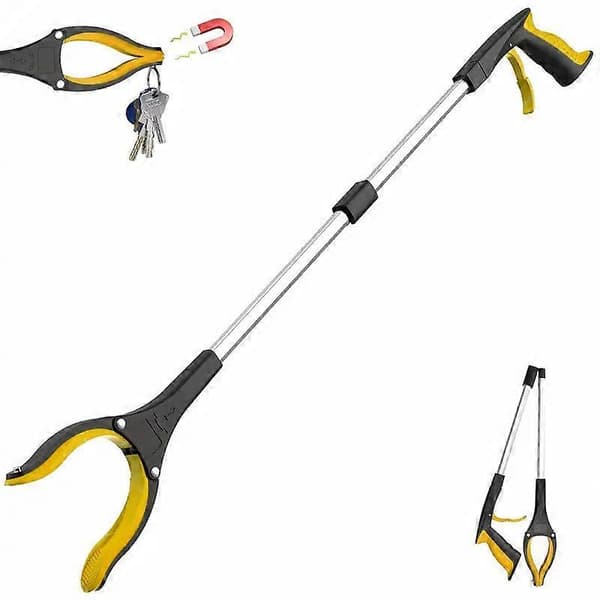 Affaldsopsamlergreb, KY-Tech 81 cm Affaldsopsamler til voksne, sammenklappeligt gribeværktøj med magnet, hjælpehåndsgriber til handicappede Blue