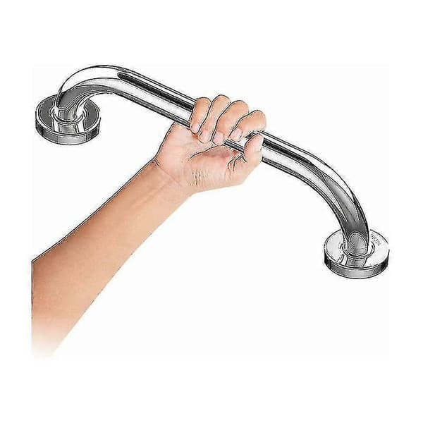 25 cm toiletgreb i rustfrit stål, krom, badeværelsesgreb, brusehåndtag, badekarhåndtag, badeværelsesgreb