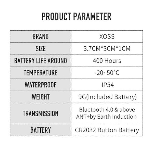 Sykkelcomputer Hastighetsmåler Kadenssensor Ant+ Bluetooth Computer Hastighetsmåler Sykkelcomputer Intelligent Sykkelutstyr