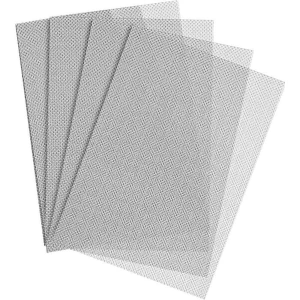 4 stk. Rustfritt stål metallnetting filter, nettingdeksel, filtergitter 21x30 cm skjermfilter