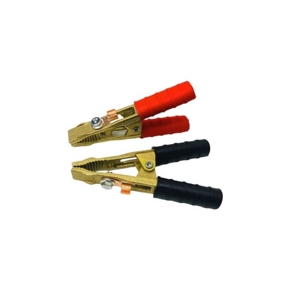 2-delt profesjonelt batteri- eller startkabelklemme-sett i messing (+ og -) 250B