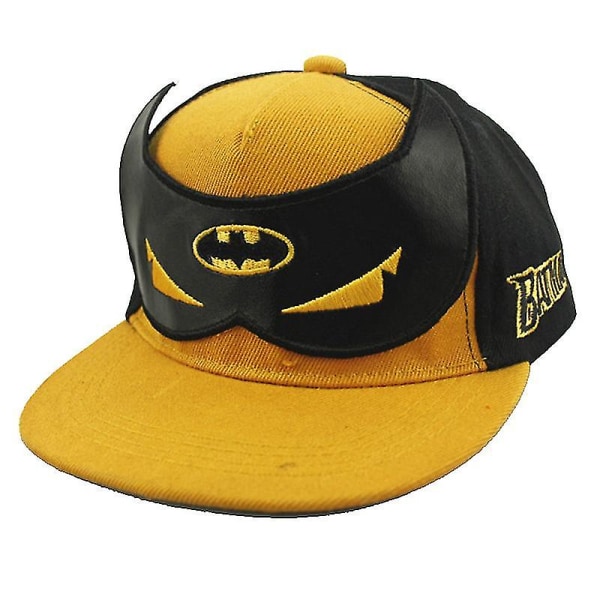 Superhjälte Batman Kids Broderade Baseball Kepsar Barn Pojkar Snapback Solhatt Yellow Black
