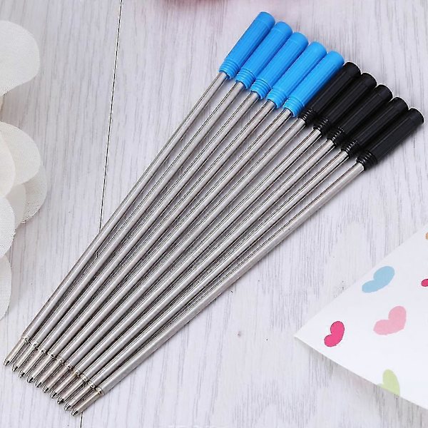 10 stk. kuglepen refills sort/blå 0,5 mm til de fleste metalkuglepenne Blue