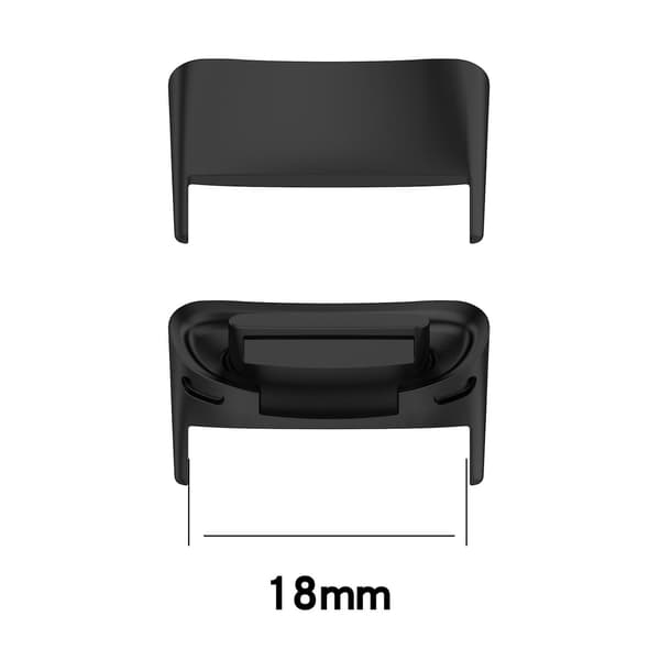 1 Par Utbyttbar Klokkerem Klips Metallkoblinger for Fitbit Charge 5 Black Fitbit Charge 5