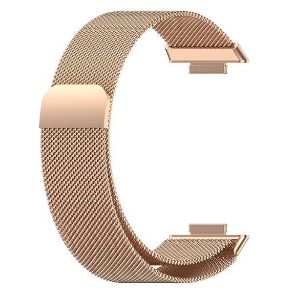 Til Huawei Watch Fit 2 rustfrit stål urrem Rose Gold
