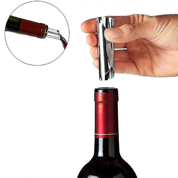 150 stk. 7,6 cm Sølv Vin Hældeskiver Drypsikre Stop Dryp Hældetud Hæld Vin Tynd-Yvan