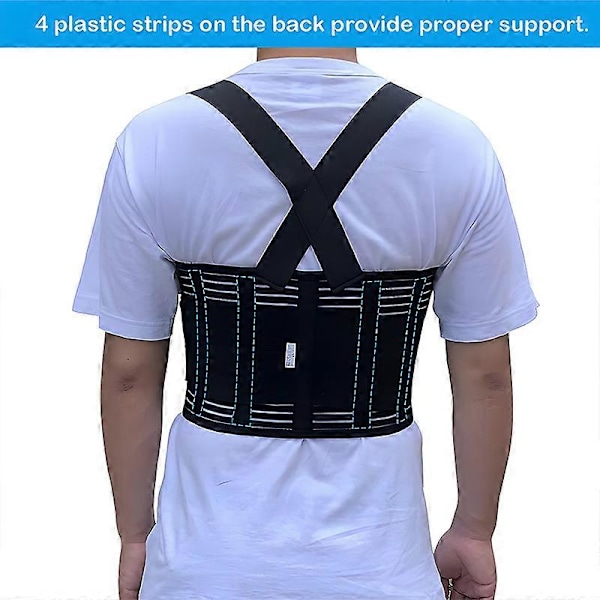 Ribbensstöd Bröstkorg Fraktur Ribbensstöd Kompressionsbälte för Frakturer Förskjutna Revben Skydd Smärtlindring Black XLarge