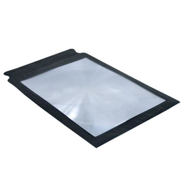 A4 Fuld Side Stor Ark Forstørrelsesglas Læse Hjælp Linse Fresnel Ny