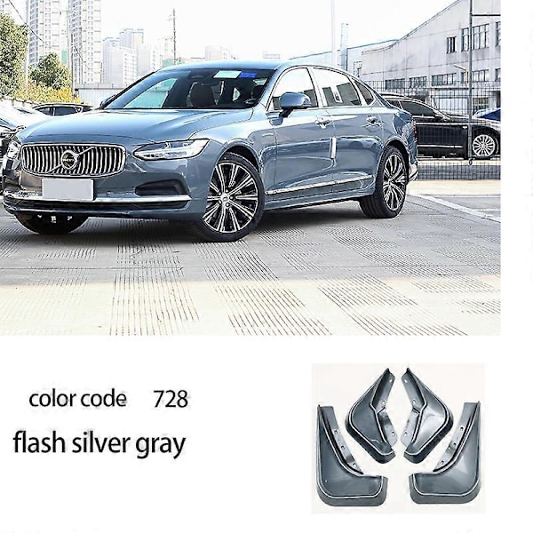 Främre Bakre Stänkskydd Blå För Volvo XC60 S90 18 2019 2020 2021 2022 Skärm Stänkskydd Lera Smutsskydd Tillbehör S906