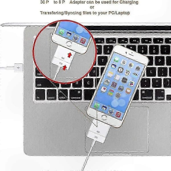 30-nastainen Lightning-sovitin iPodille - tiedonsiirto- ja latauskaapeli