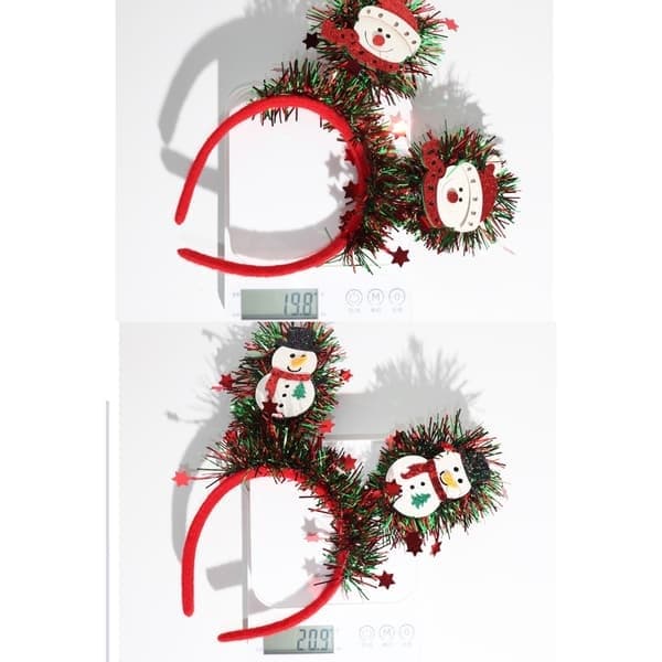 Genanvendelig hovedbeklædning temafest pandebånd hårbånd til jul letvægts Glitter tree