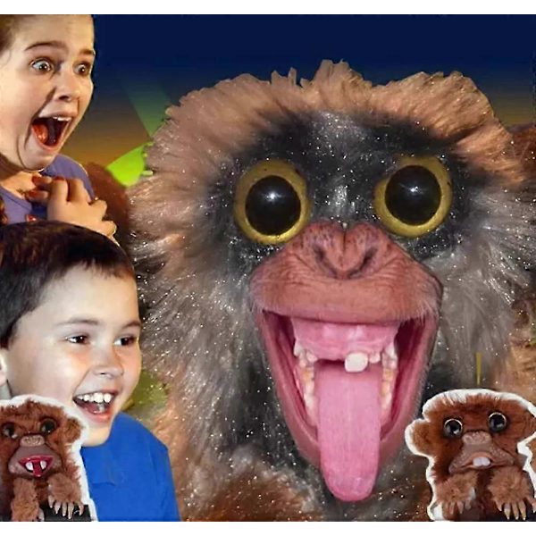 Prank Monkey Leketøy, Overraskelse Prank Monkey Leketøy, Pet Pranksters, Pop Up Monkey Prank Projecting Teeth