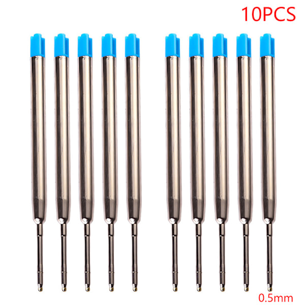 10 st 0,5 mm G2 metallkulspetspenna refill medium spets 1