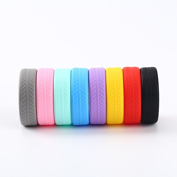 Pehmeät silikoniset matkalaukkupyörien suojukset, jotka vaimentavat ääntä ja vähentävät melua liikematkoilla käytettäville matkatavaroille Black 1pcs