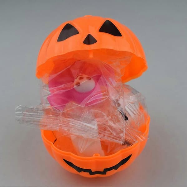 Halloween slikæske græskarform til slikopbevaring 24 stk