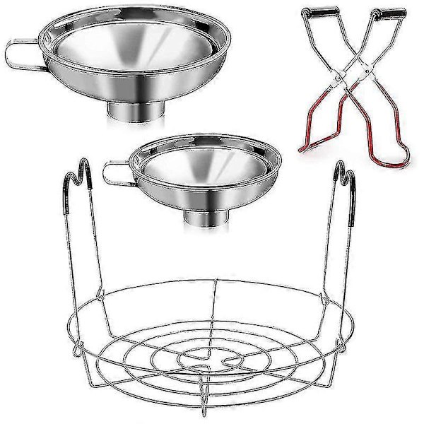 4 Delars Konserveringskit, 1 st Konserveringsställ + 1 st Konserveringstång + 2 st Konserveringstrattar, Konserveringstillbehör