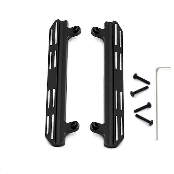 Metalliset sivuporraslaudat, sivuttaiset poljinlevyt 1/16 Jimny RC -auton sivupolkimeen Black