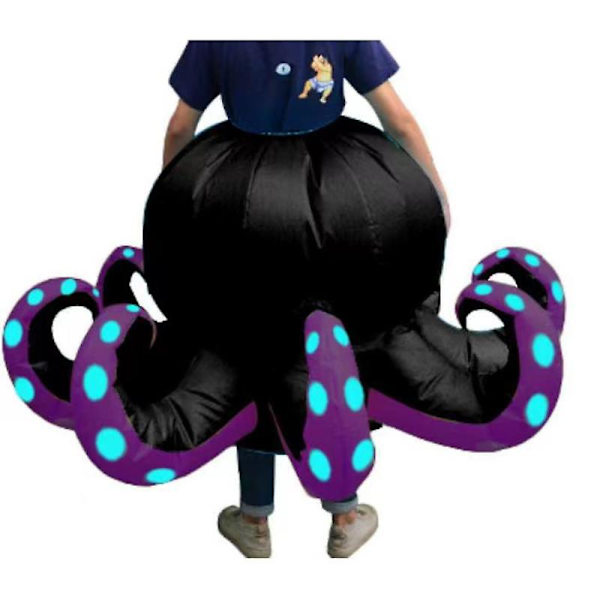 Blæksprutte Kostume Voksen Halloween Cosplay Oppustelig Dragt Kvinder Mænd Performance Nederdele Karneval Party Maskot Klæd Dig Ud Rekvisitter purple One Size