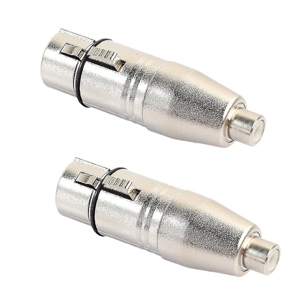 2 stk. Xlr til adapter, Fe til Xlr Fe adapterpluggadapter