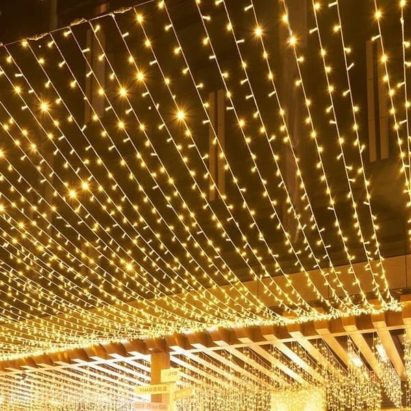 LED-ljusslinga - 100 m 600 utomhus karneval bröllop inomhus trädgårdsbelysning