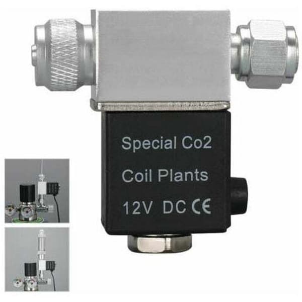 CO2-flaske og akvarietilbehør - Akvarium magnetventil - CO2-system - DC 12V regulator - Utgang - Kobles til M10 - 1\" utvendig gjenge