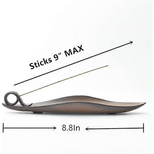 Røgelsespindeholder Keramisk Røgelsesbrænder med Askeopsamler 22,4 cm (Form 9)
