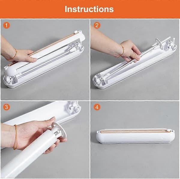 Plastfoliedispenser, Sugkopp Matfoliedispenser, Aluminiumfolie- och Foliedispenser, Magnetisk Transparent Foliedispenser