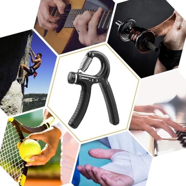 2-delt håndgreb, 5-60 kg justerbart underarms- og håndledsstyrkende greb, fingerstrækker, håndgrebstræner til muskelopbygning, terapi