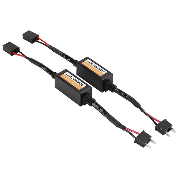 2 stk. LED Canbus Forlygte Dekoder Enhed Anti-Flimmer Modstande Fejlannullerer til H7