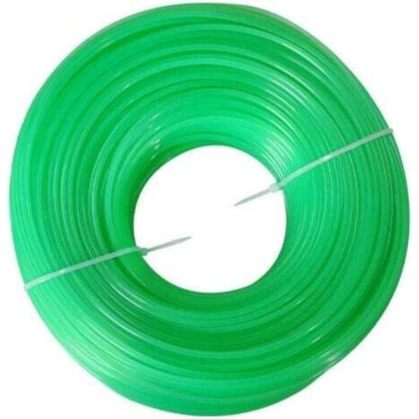 Universal grøn trimmertråd, 1,6 mm rund diameter, 100 m skærerulle