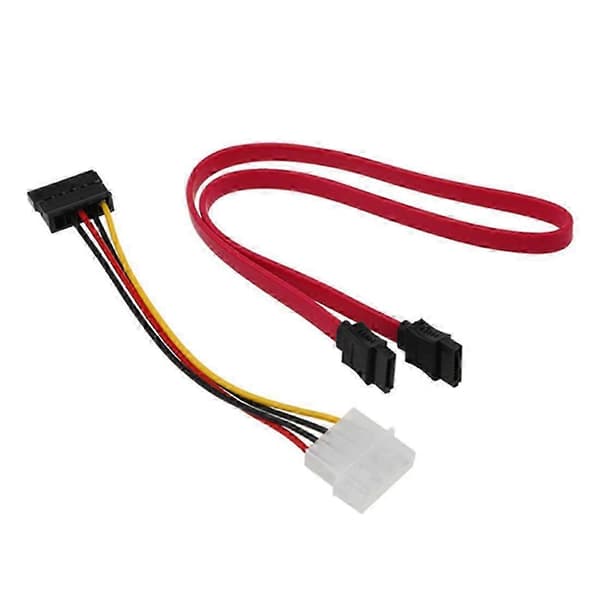 1 SATA strømadapterkabel og 1 SATA datakabel szrh21