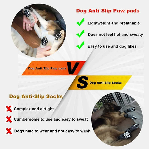 Hundtasskydd Kraftiga Halkskydd 4 Stycken, Självhäftande Engångs Hundskor Stövlar Strumpor XXL