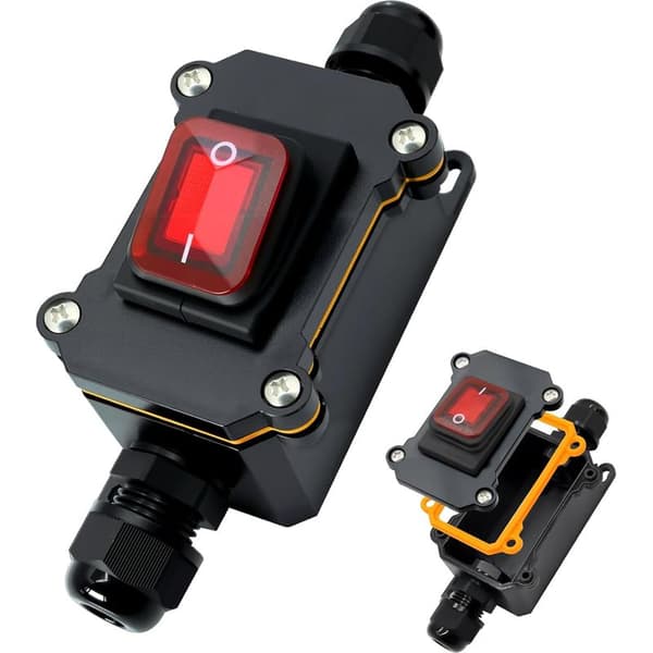 IP65 Vandtæt Kabelafbryder 30A 12V-24V AYWHP DPST 4-benet 12V