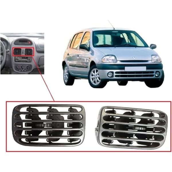 Luftventilationsgitter kompatibelt med Renault Clio 2 (1998-2001)
