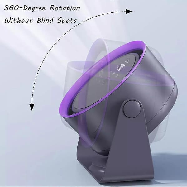 Libiyi Cooling Ace, Coldeez Cooling Ace, Skrivebords- og veggmontert bladløs vifte Grey Rechargeable
