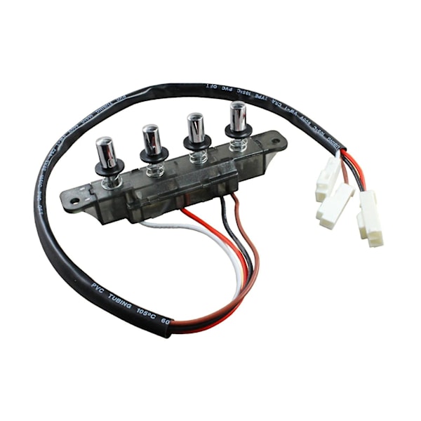 Emhætte Tastatur Switch Emhætte Switch Holdbar Stærk Køkken Husholdningsapparater Køkken Emhætte Trykknap Switch Black 4 Pushbutton